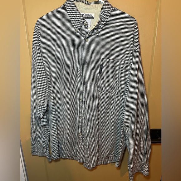 Columbia Other - Columbia‎ black gingham men’s shirt XL